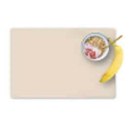 Beige - Effen kleur Placemat vinyl groot 368 -zzzproduct_Kitchenyeah-website