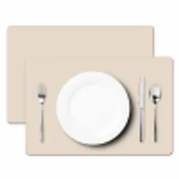 Beige - Effen kleur Placemat vinyl groot 368 -zzsfeer2_Kitchenyeah-website