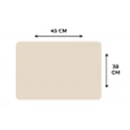 Beige - Effen kleur Placemat vinyl groot 368 -specs