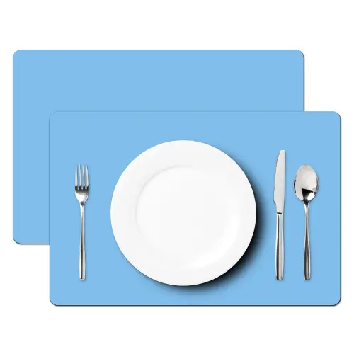 Vogel - Blauw - Eenvoudig Placemat vinyl groot -zzsfeer2_Kitchenyeah-website