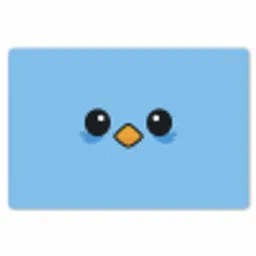 Vogel - Blauw - Eenvoudig Placemat vinyl groot -zzsfeer1_Kitchenyeah-website