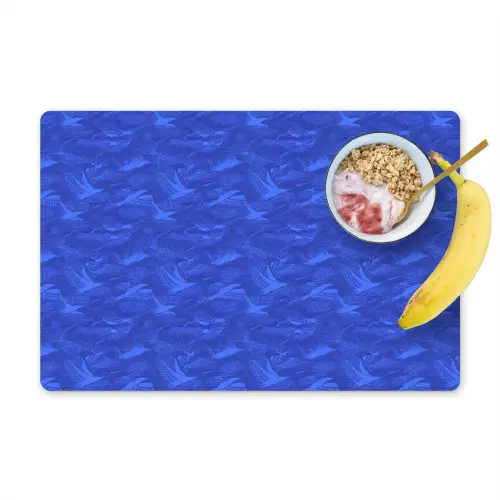 Vogels - Patroon - Veren Placemat vinyl groot 368 -zzzproduct_Kitchenyeah-website