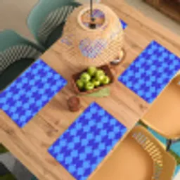 Blauw - Maanvlakken - Patroon Placemat vinyl groot 368 -zzsfeer5_Kitchenyeah-website
