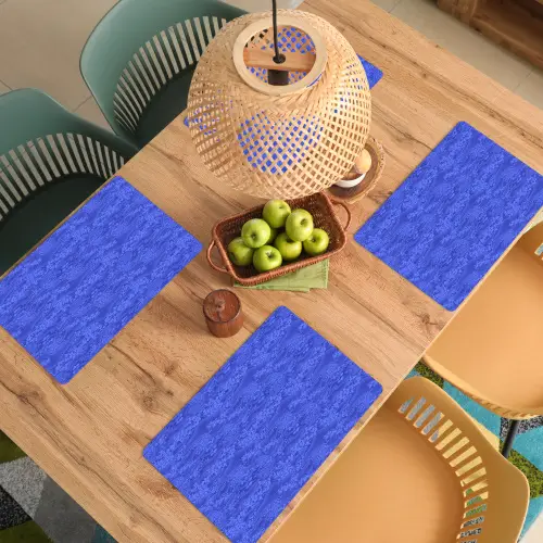 Blauw - Patroon - Heuvels - Bloemen Placemat vinyl groot 368 -zzsfeer5_Kitchenyeah-website