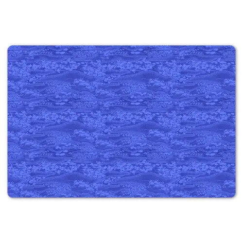 Blauw - Patroon - Heuvels - Bloemen Placemat vinyl groot 368 -zzsfeer1_Kitchenyeah-website