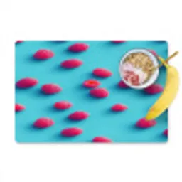 Blauw - Frambozen - Roze Placemat vinyl groot 368 -zzzproduct_Kitchenyeah-website