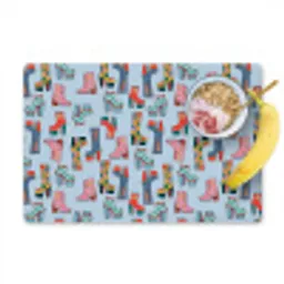 Laarzen - Patroon - Disco Placemat vinyl groot 368 -zzzproduct_Kitchenyeah-website