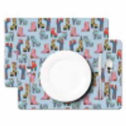 Laarzen - Patroon - Disco Placemat vinyl groot 368 -zzsfeer2_Kitchenyeah-website
