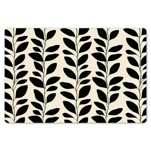 Botanisch - Dessin - Zwart - Beige Placemat vinyl groot 368 -zzsfeer1_Kitchenyeah-website