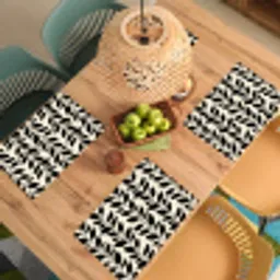 Botanisch - Dessin - Zwart - Beige Placemat vinyl groot 368 -zzsfeer5_Kitchenyeah-website
