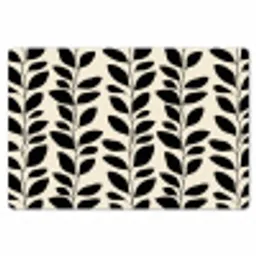 Botanisch - Dessin - Zwart - Beige Placemat vinyl groot 368 -zzsfeer1_Kitchenyeah-website