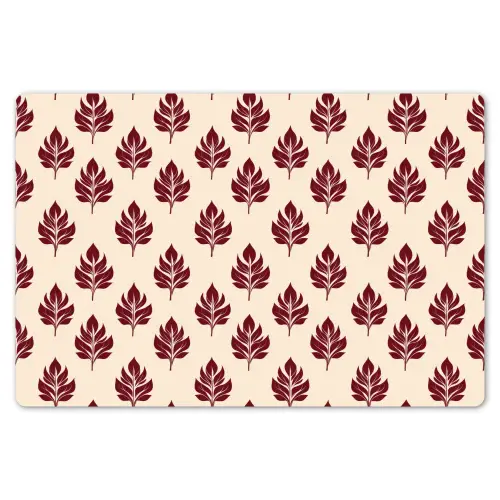 Botanisch - Patroon - Bordeaux Placemat vinyl groot 368 -zzsfeer1_Kitchenyeah-website