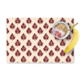 Botanisch - Patroon - Bordeaux Placemat vinyl groot 368 -zzzproduct_Kitchenyeah-website