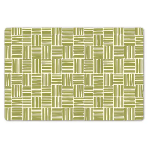 Vlecht - Patroon - Groen Placemat vinyl groot 368 -zzsfeer1_Kitchenyeah-website