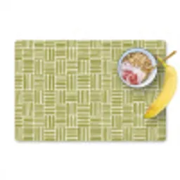 Vlecht - Patroon - Groen Placemat vinyl groot 368 -zzzproduct_Kitchenyeah-website