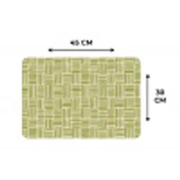 Vlecht - Patroon - Groen Placemat vinyl groot 368 -specs