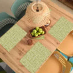 Vlecht - Patroon - Groen Placemat vinyl groot 368 -zzsfeer5_Kitchenyeah-website