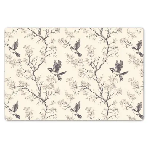 Takken - Vogels - Beige Placemat vinyl groot 368 -zzsfeer1_Kitchenyeah-website