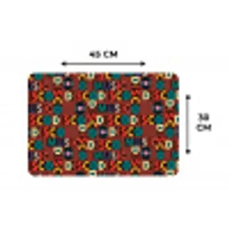 Bruin - Retro - Disco - Patroon Placemat vinyl groot 368 -specs