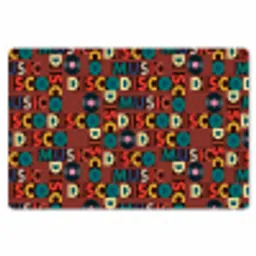 Bruin - Retro - Disco - Patroon Placemat vinyl groot 368 -zzsfeer1_Kitchenyeah-website