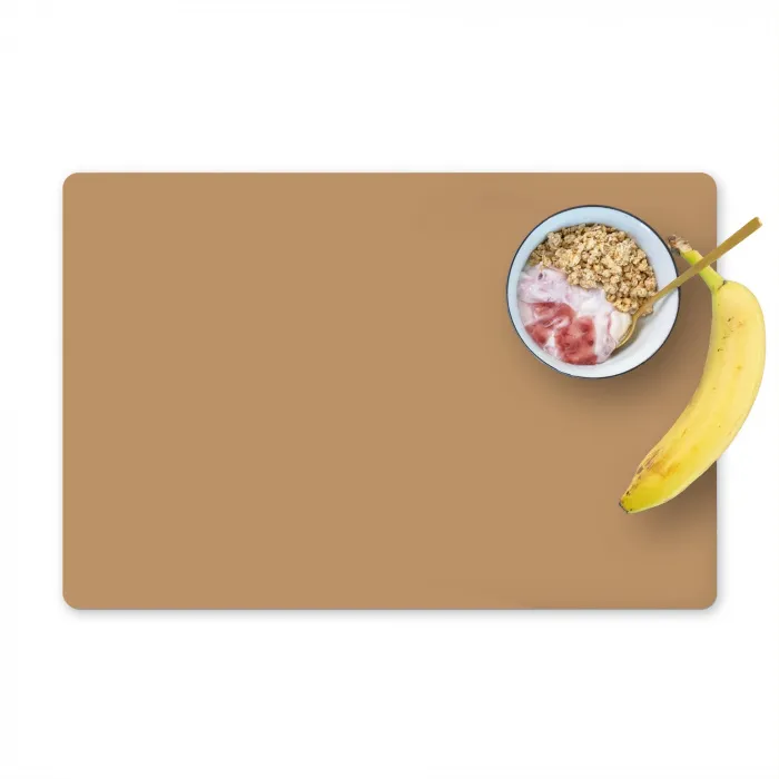 Bruin - Effen print Placemat vinyl groot 368 -zzzproduct_Kitchenyeah-website