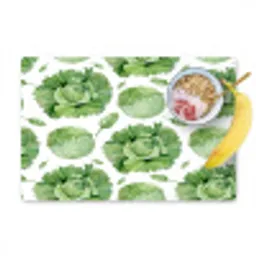 Kool - Bladgroen - Wit - Patroon Placemat vinyl groot 368 -zzzproduct_Kitchenyeah-website
