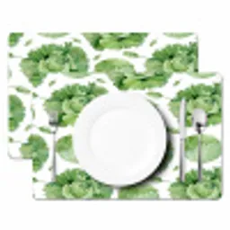 Kool - Bladgroen - Wit - Patroon Placemat vinyl groot 368 -zzsfeer2_Kitchenyeah-website