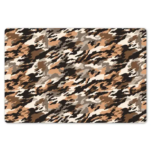 Camouflage - Patroon - Beige - Bruin Placemat vinyl groot 368 -zzsfeer1_Kitchenyeah-website