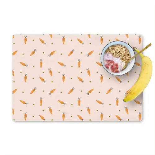 Wortel - Patroon - Kinderen - Groente Placemat vinyl groot -zzzproduct_Kitchenyeah-website
