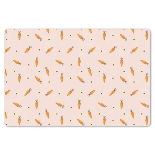 Wortel - Patroon - Kinderen - Groente Placemat vinyl groot -zzsfeer1_Kitchenyeah-website