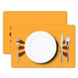 Kat - Simplistisch - Oranje - Vrolijk Placemat vinyl groot -zzsfeer2_Kitchenyeah-website