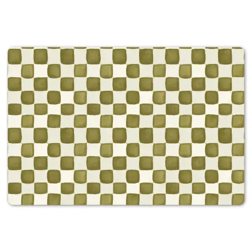 Schaak - Patroon - Groen Placemat vinyl groot 368 -zzsfeer1_Kitchenyeah-website