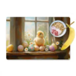 Kuiken - Raam - Paaseieren Placemat vinyl groot -zzzproduct_Kitchenyeah-website