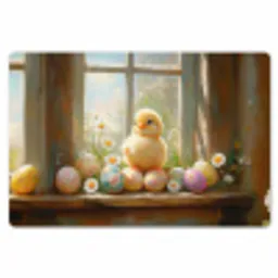 Kuiken - Raam - Paaseieren Placemat vinyl groot -zzsfeer1_Kitchenyeah-website