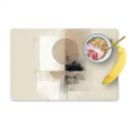 Cirkel - Compositie - Diepte - Beige Placemat vinyl groot -zzzproduct_Kitchenyeah-website