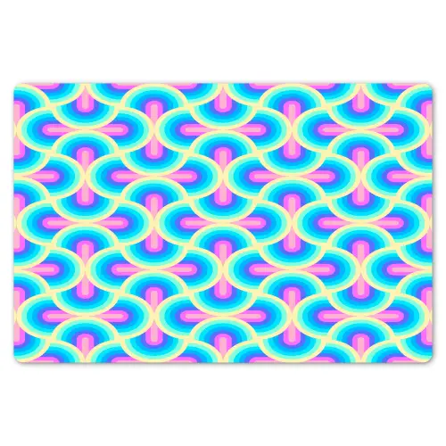 Cirkels - Neon - Bogen Placemat vinyl groot 368 -zzsfeer1_Kitchenyeah-website