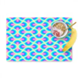 Cirkels - Neon - Bogen Placemat vinyl groot 368 -zzzproduct_Kitchenyeah-website