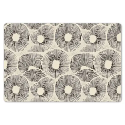 Cirkels - Patroon - Zwart Placemat vinyl groot 368 -zzsfeer1_Kitchenyeah-website