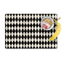 Klassiek - Patroon - Zwart Placemat vinyl groot 368 -zzzproduct_Kitchenyeah-website