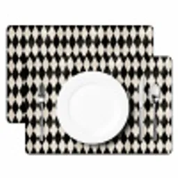 Klassiek - Patroon - Zwart Placemat vinyl groot 368 -zzsfeer2_Kitchenyeah-website
