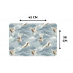 Wolken - Kraanvogels - Blauw Placemat vinyl groot 368 -specs