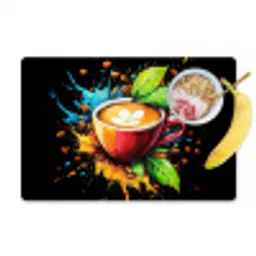 Koffie - Graffiti - Drinken - Abstract Placemat vinyl groot -zzzproduct_Kitchenyeah-website