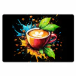 Koffie - Graffiti - Drinken - Abstract Placemat vinyl groot -zzsfeer1_Kitchenyeah-website