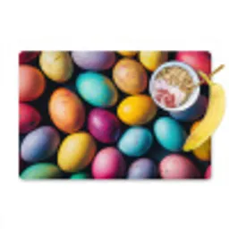 Kleurrijk - Paaseitjes - Spetters Placemat vinyl groot -zzzproduct_Kitchenyeah-website