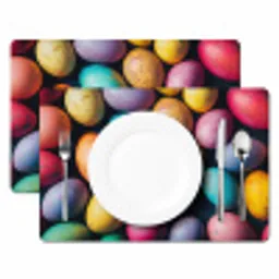 Kleurrijk - Paaseitjes - Spetters Placemat vinyl groot -zzsfeer2_Kitchenyeah-website