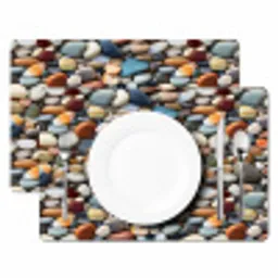 Kleuren - Strepen - Kiezels Placemat vinyl groot 368 -zzsfeer2_Kitchenyeah-website