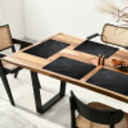 Beton - Zwart - Industrieel Placemat vinyl groot -zzsfeer4_Kitchenyeah-website