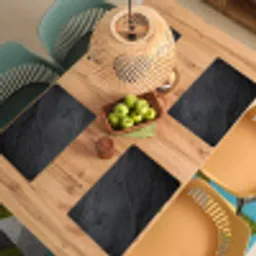 Beton - Zwart - Industrieel Placemat vinyl groot -zzsfeer5_Kitchenyeah-website