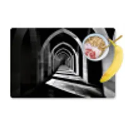 Gang - Bogen - Schaduw - Diepte Placemat vinyl groot -zzzproduct_Kitchenyeah-website