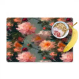 Dahlia - Bloemen - Patroon Placemat vinyl groot 368 -zzzproduct_Kitchenyeah-website